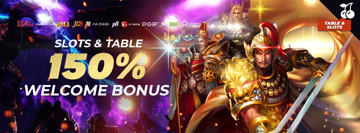 Slots and Table games 150% First Deposit Bonus 10,000 BDT