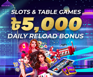 Daily Reload Bonus Slots and table games